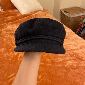 Navy Blue Newsboy Cap